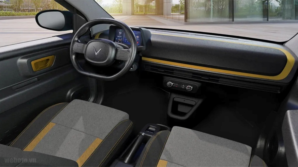 Interior of VinFast Minio Green