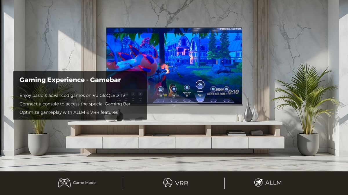 This Smart TV Features many Gaming Modes