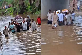 SEONI JANAZA FLOODED ROAD