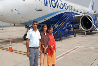 Two students from Rajasthan's Bikaner who scored over 90 per cent in their Class XII Board exams took to the skies in what the school's administration termed as an unique initiative to encourage others to do well academically.