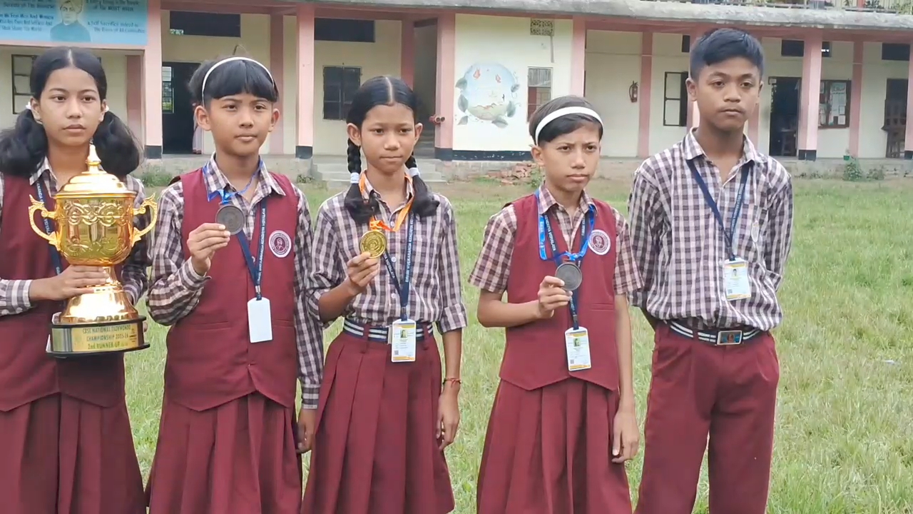 Gold and bronze medal won by three student of Moran in National Taekwondo championship organized by CBSE