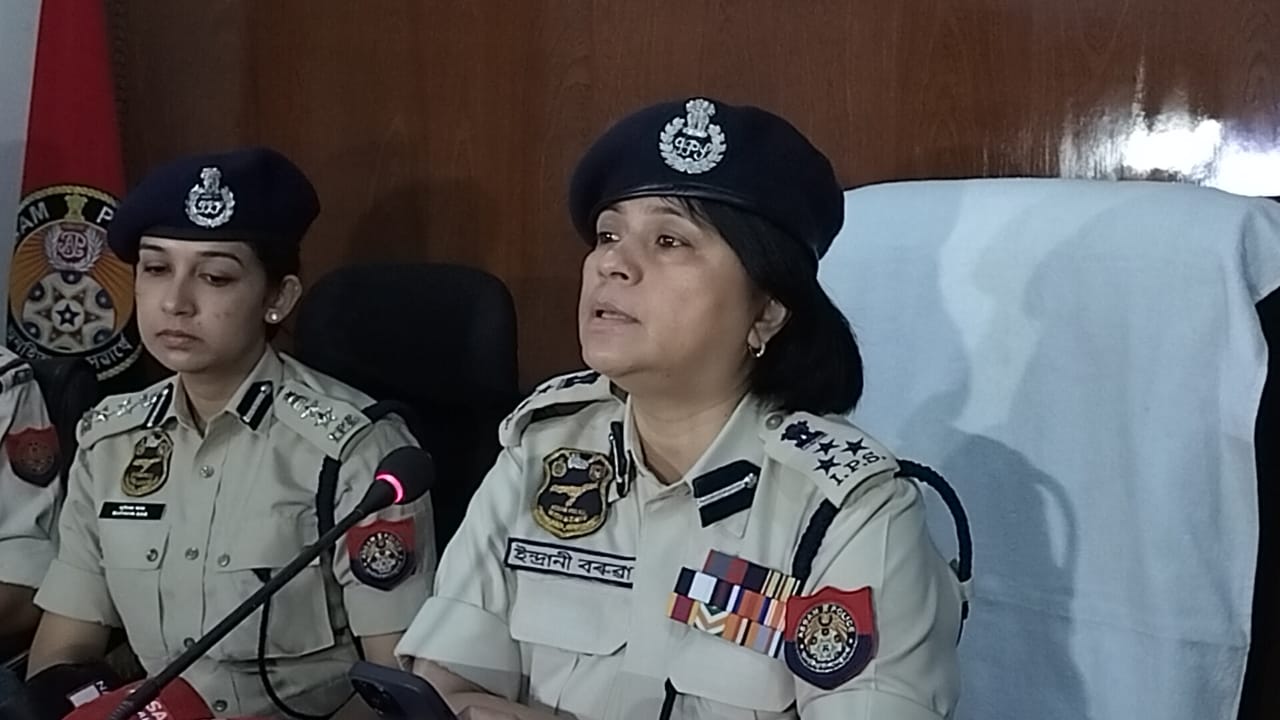 Press Meet of DIG Indrani Baruah in Nalbari