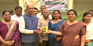 Distribution of Clay Ganesha Idols at AP Secretariat