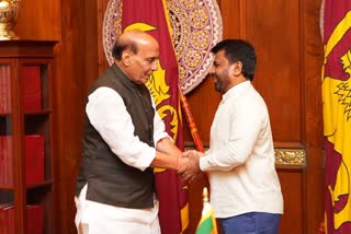 இலங்கை அதிபர் அனுர குமார திசநாயக்கவுடன் ராஜ்நாத் சிங்