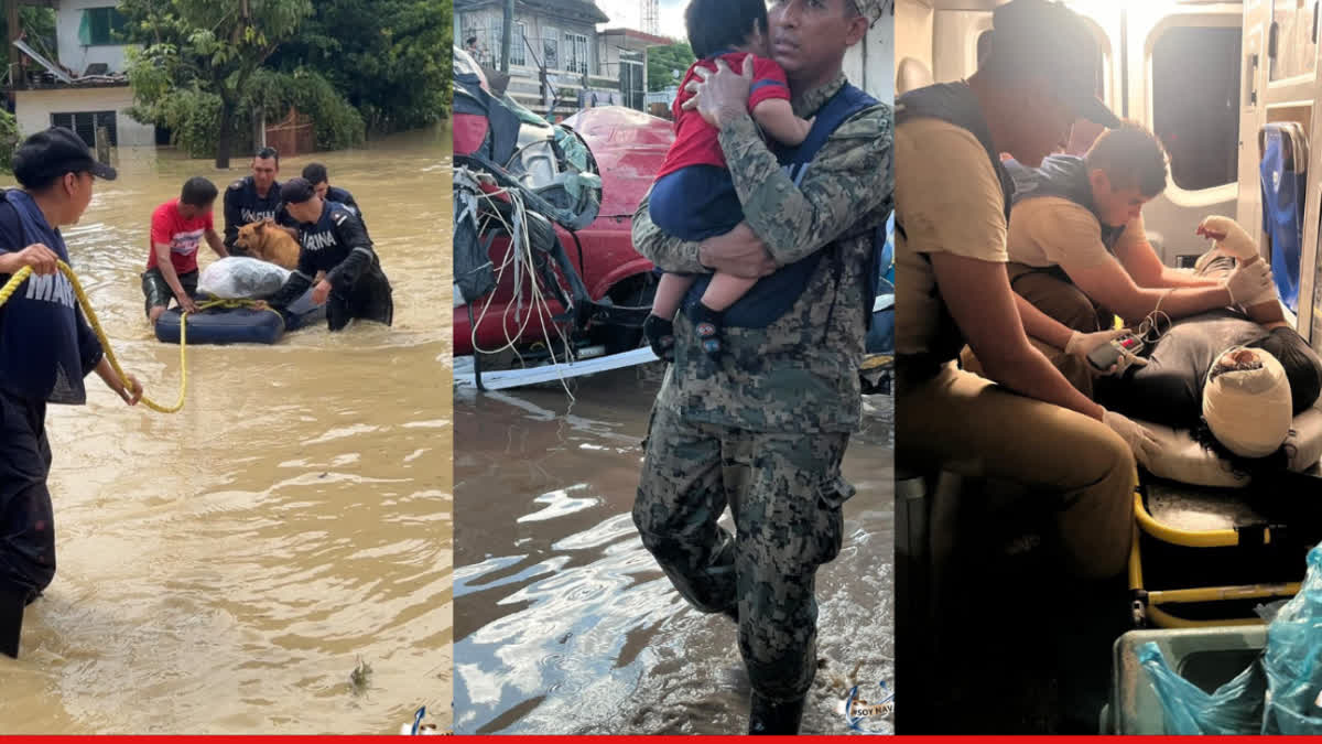 Heavy rains in North america