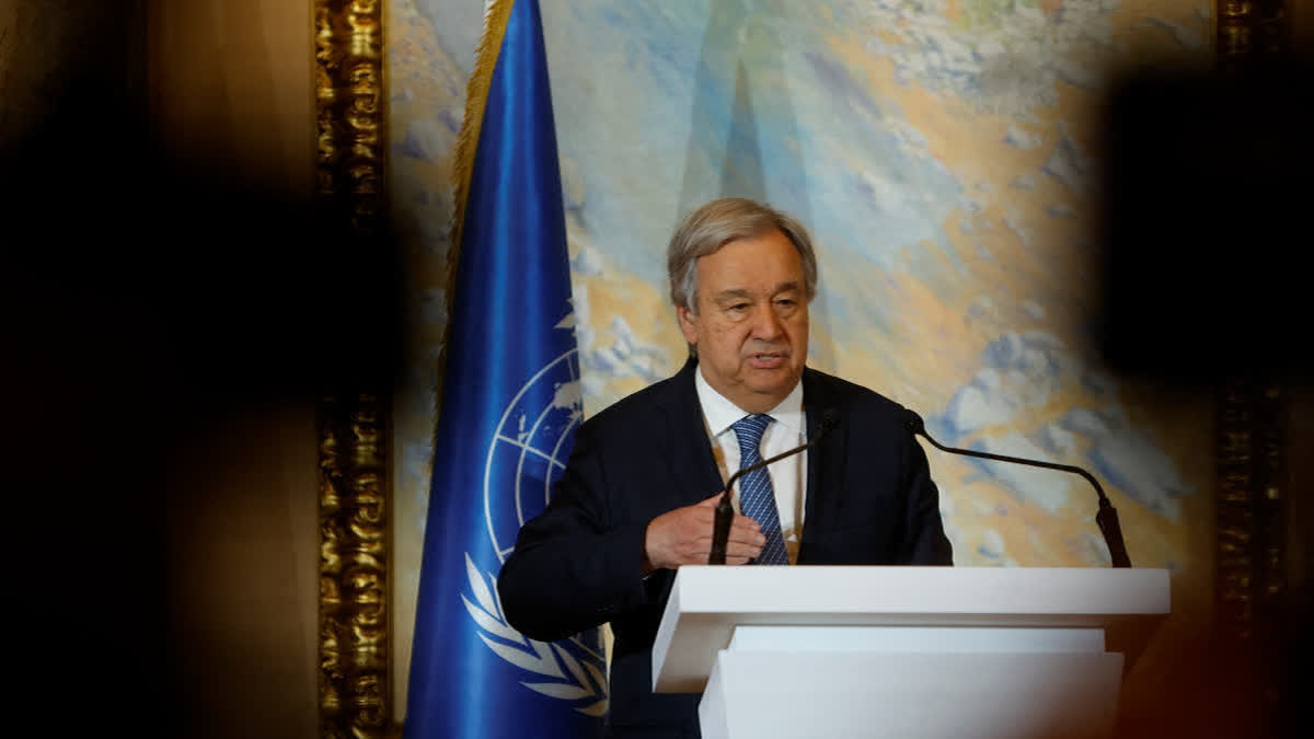 FILE- UN chief Antonio Guterres