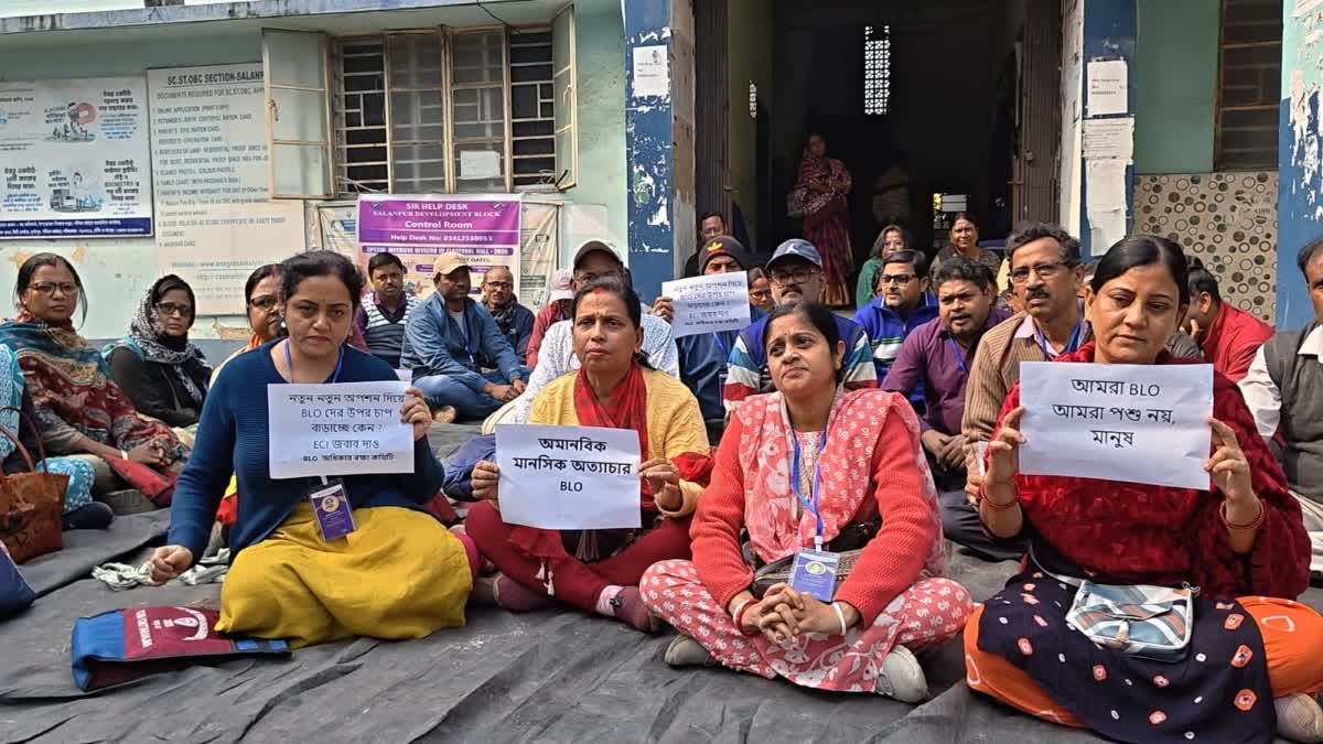 BLO PROTEST AT SALANPUR