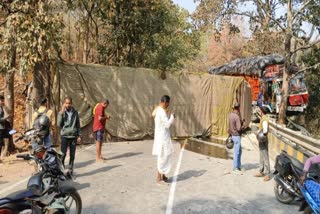 Rice loaded Truck overturned in Chilfi Valley
