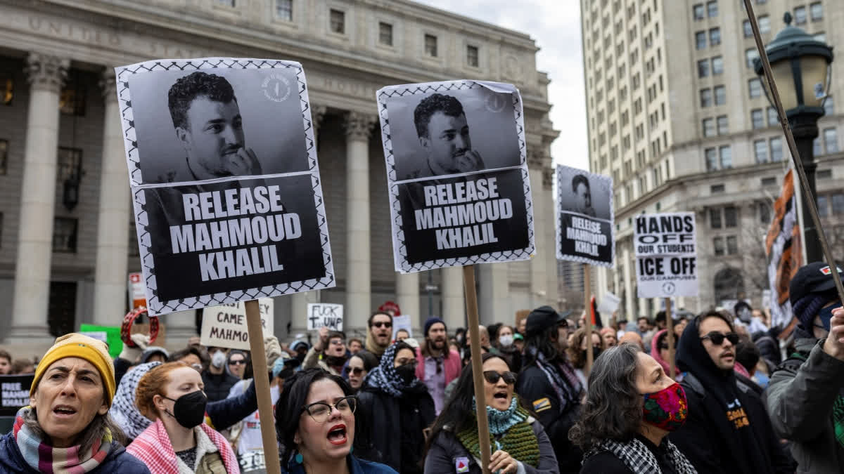 Detained Pro-Palestinian Activist Mahmoud Khalil Denied Legal Calls, Lawyer Tells US Court Columbia Grad Student's Detention Will Stretch On As Lawyers Spar Over Trump's Plan To Deport Him