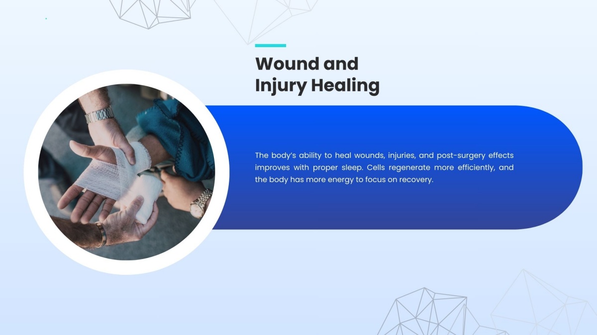 Faster wound and injury healing