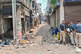 Murshidabad Violence Central Forces BSF route march in Samserganj and Dhuliyan