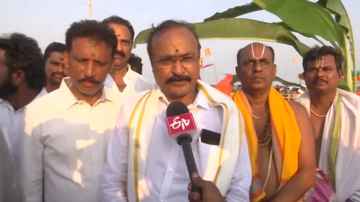 Ramatheertham Idols Immersion in Godavari