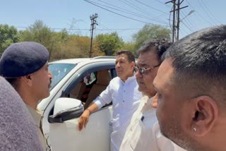 BHOPAL POLICE STOPPED JITU PATWARI