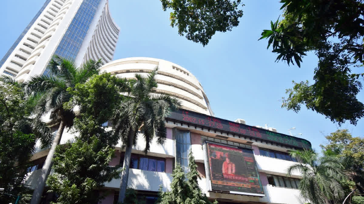 Screen of the Bombay Stock Exchange