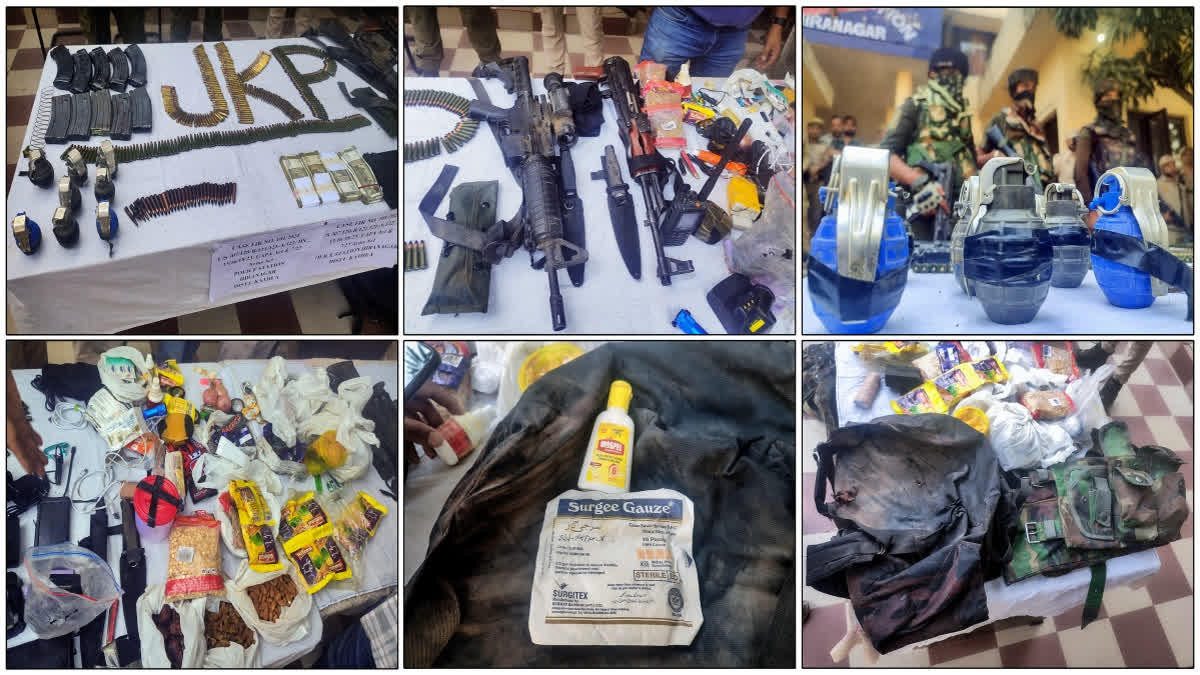 Pakistan Pushing Foreign Terrorists Into Jammu Region With Clear Intent: J&K Police Chief On Recent Terror Attacks A cache of arms and ammunition including US-made M4 rifles and steel-piercing bullets recovered from two terrorists killed during a gunfight at Hiranagar village in Kathua on Wednesday.