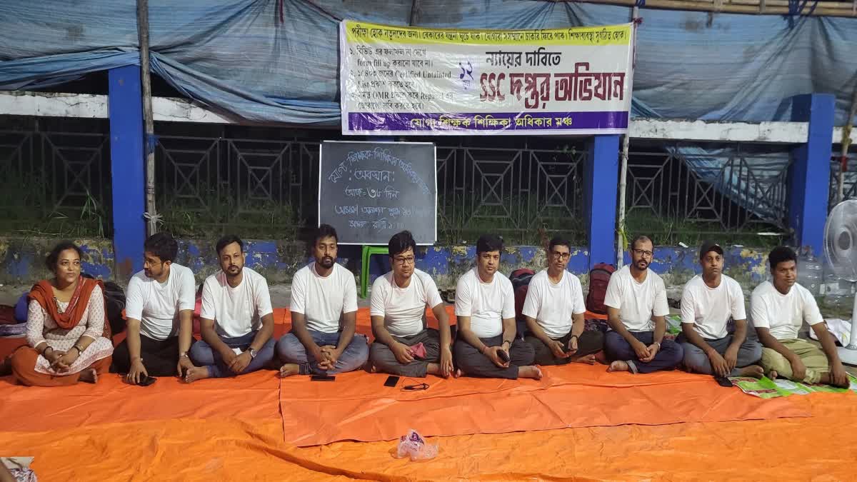 JOBLESS TEACHERS ON HUNGER STRIKE