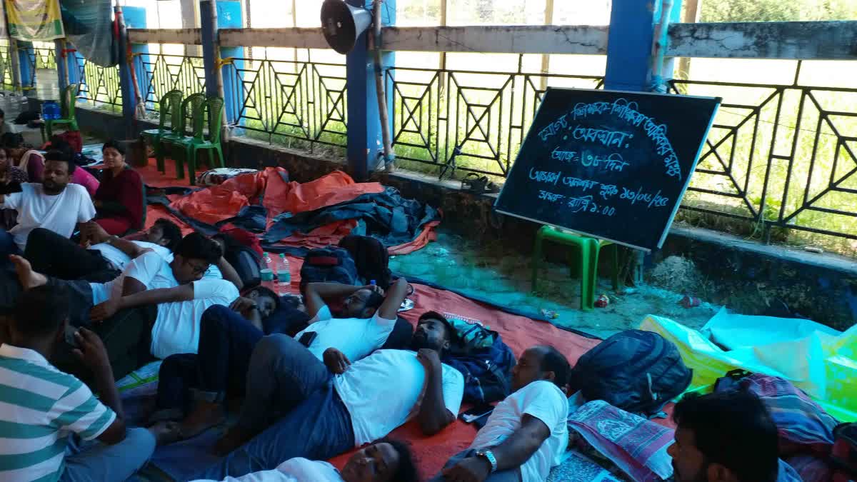JOBLESS TEACHERS IN HUNGER STRIKE
