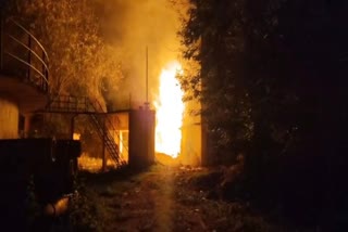 FIRE BREAKS OUT AT JAGDALPUR