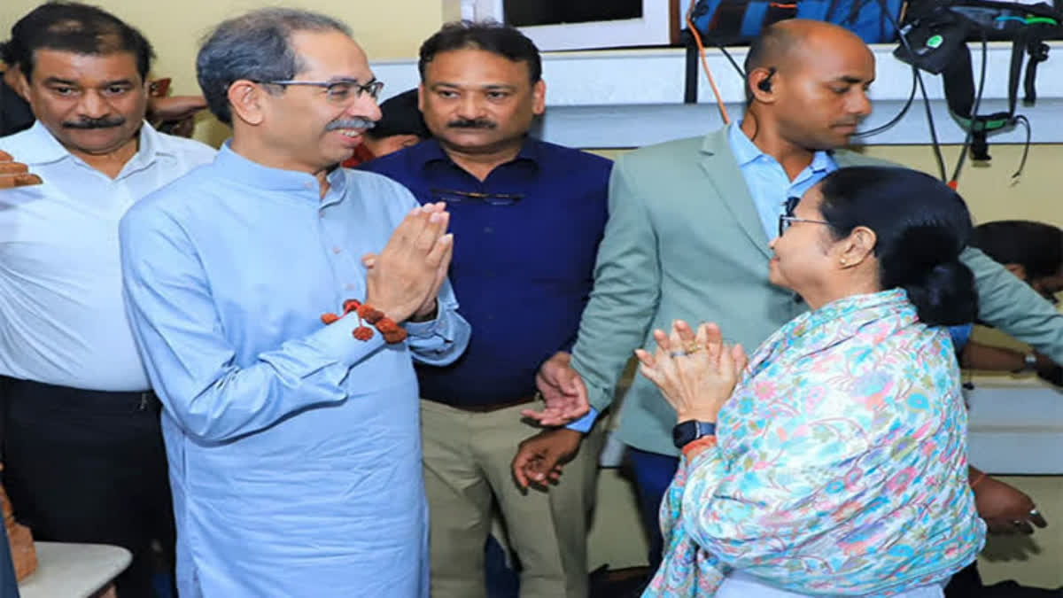 'Khela Has Begun'; Says Bengal CM Mamata in Mumbai; Meets With Sharad Pawar, Uddhav Thackeray Bengal Chief Minister and Trinamool Congress chief Mamata Banerjee on Friday met with Nationalist Congress Party (SP) supremo Sharad Pawar and Shiv Sena (UBT) chief Uddhav Thackeray in Mumbai.