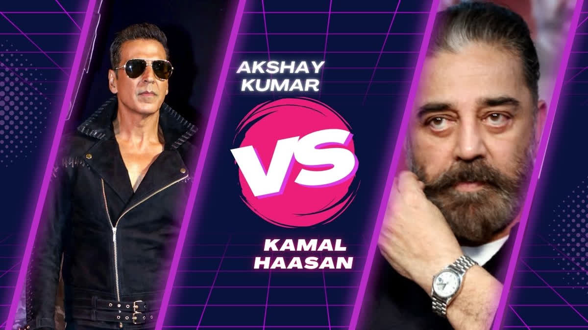 From Aflatoon vs Chachi 420 to Sarfira vs Indian 2: Who Emerges Victorious in Akshay Kumar and Kamal Haasan's Box Office Battles? The box office clash between Akshay Kumar and Kamal Haasan occurs again with their latest films, Sarfira and Indian 2, releasing on the same day, July 12, 2024. Indian 2 significantly outperformed Sarfira on its opening day. This box office rivalry dates back decades, with notable clashes in 1997 and 2022, where Kamal Haasan's films achieved greater success.
