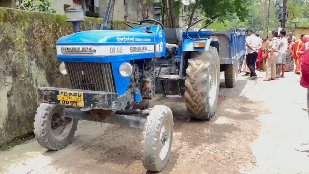 Innocent child buried under tractor