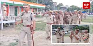 Final rehearsal for Independence day parade at Raja Prabhat Chandra Baruah playground in Dhuburi