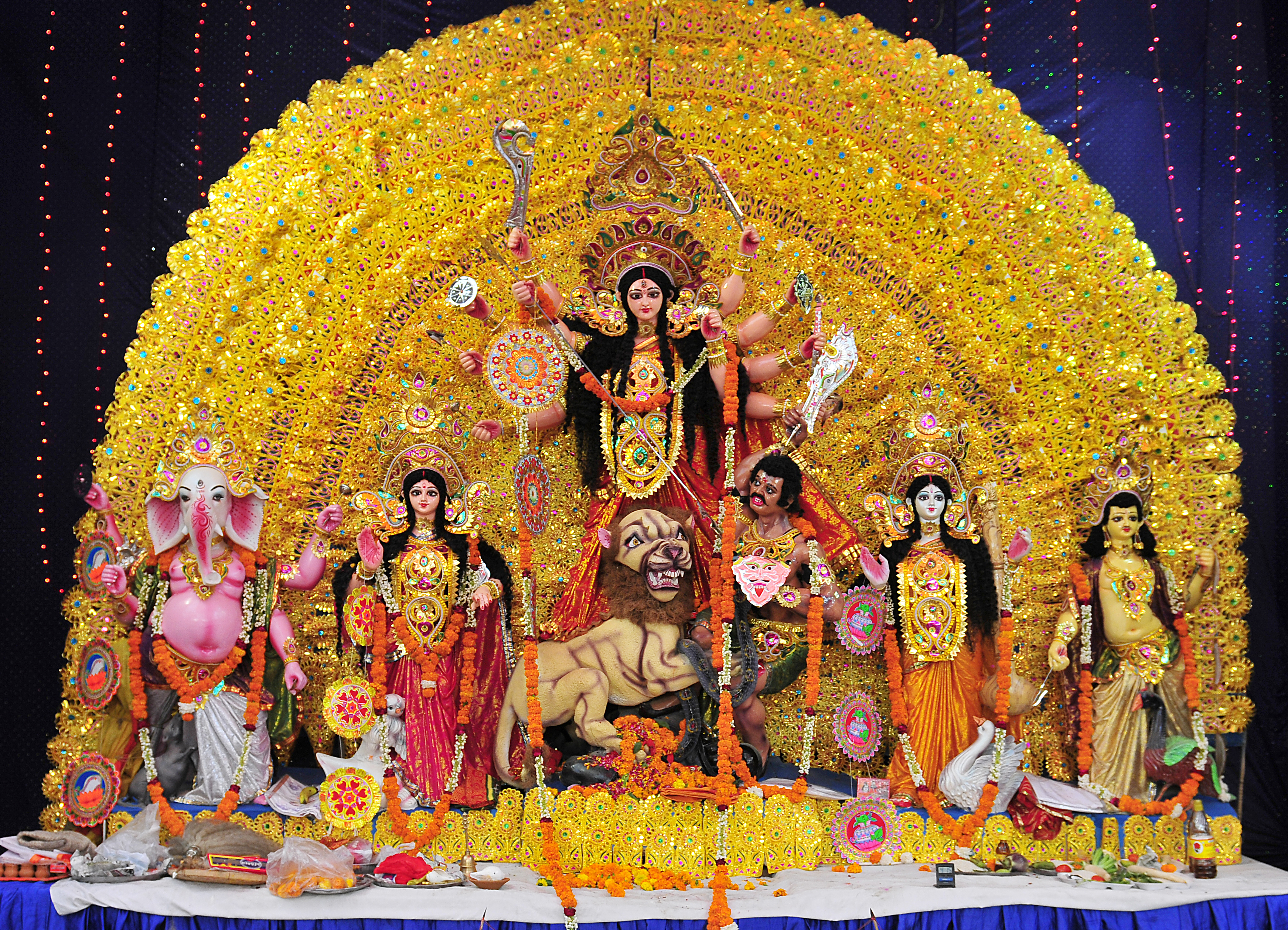 Sharadiya Durga Puja 2025: Maa Durga's Vahan Gaj Significance and Key Details