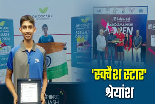Squash Player Shreyansh Jha