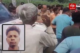 मौके पर पहुंची पुलिस ने जांच पड़ताल की. इनसेट में हलवाई नानक.