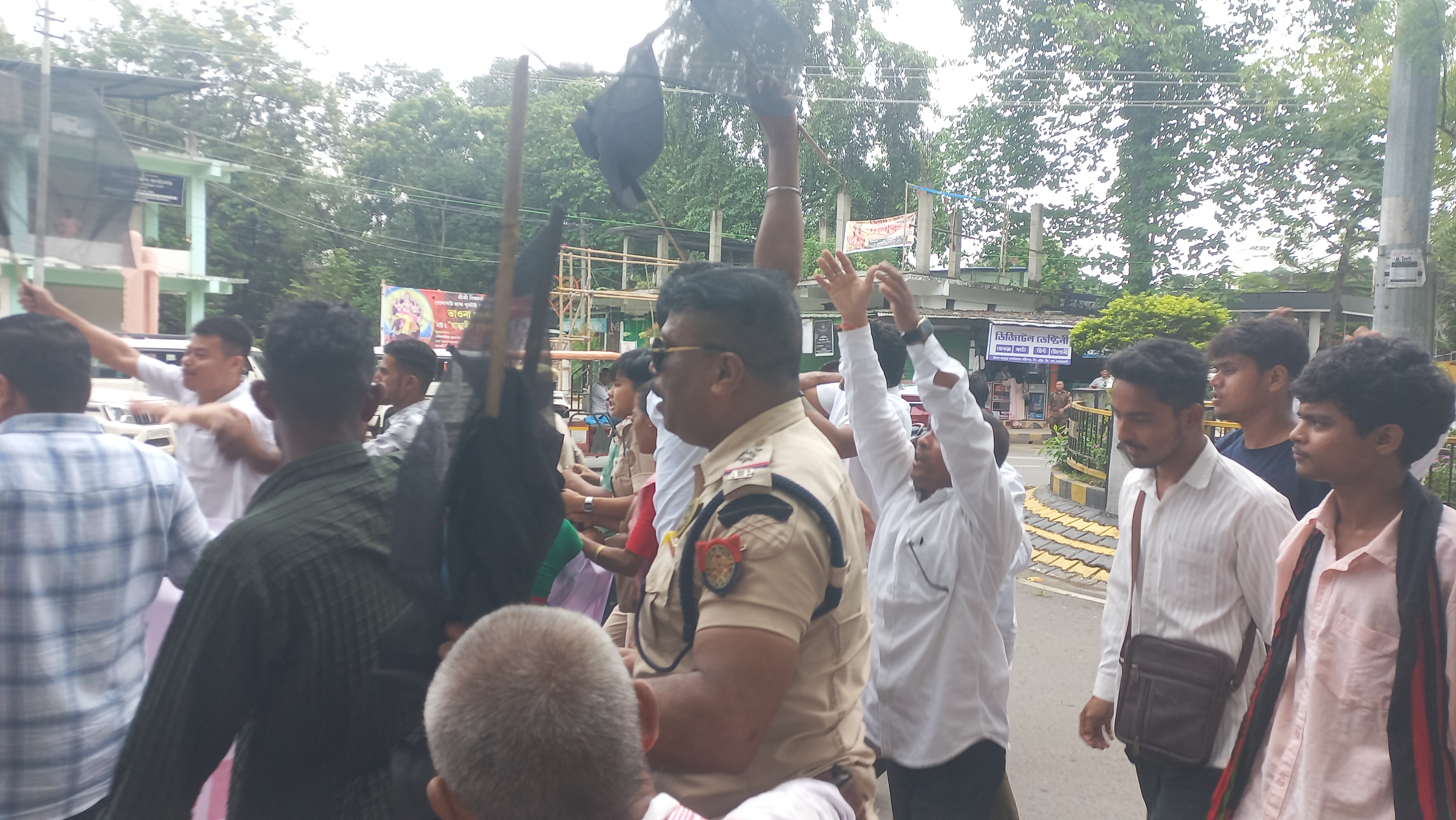 KMSS protest against CAA in Golaghat