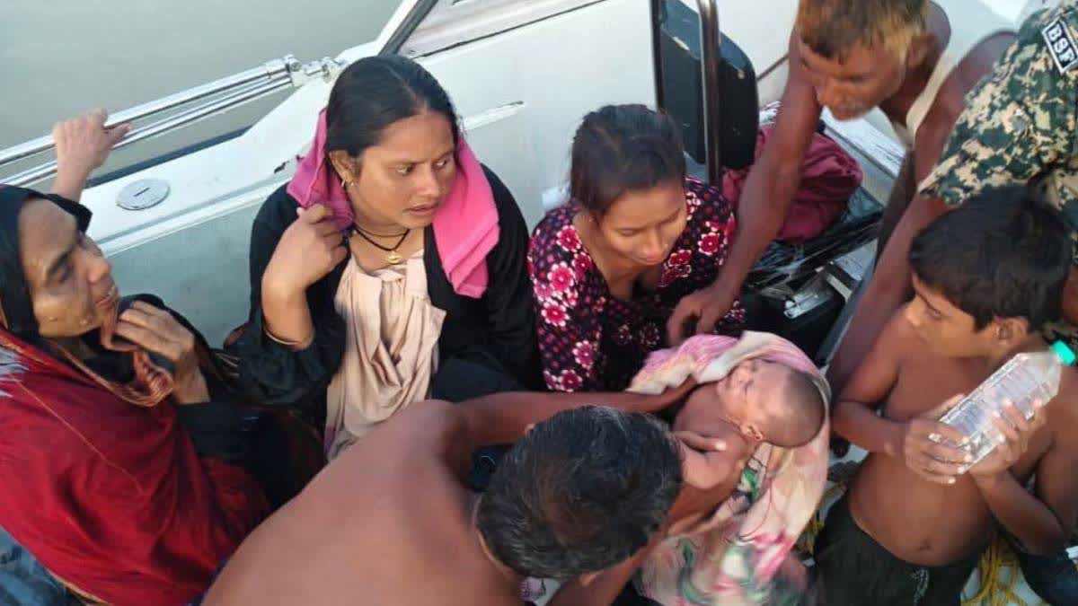 The rescued Bangladeshi nationals.