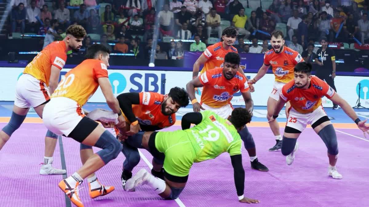 தபாங் டெல்லியை டை பிரேக்கரில் வீழ்த்தி புனேரி பால்டன் த்ரில் வெற்றி!