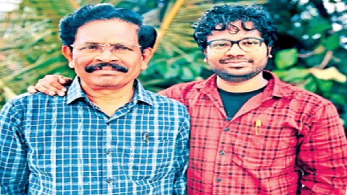 Bankuru Ramakrishna with his son Rakesh.