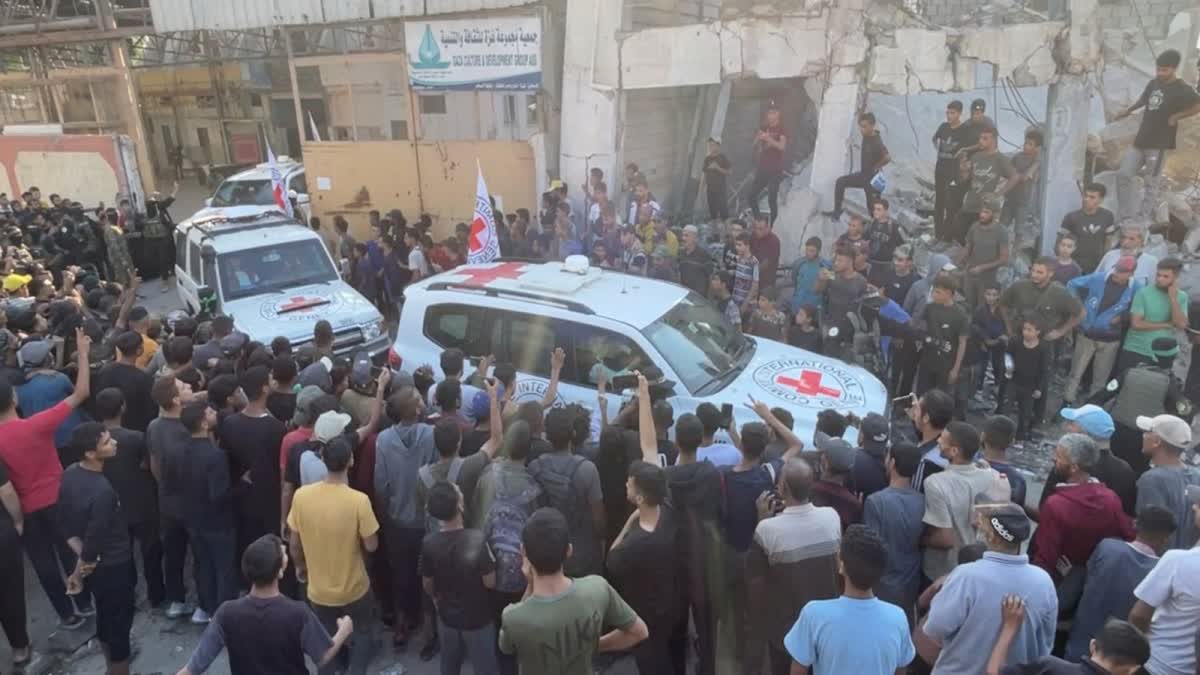 Gaza Ceasefire Hamas Released all remaining captives US President Trump arrived in Israel