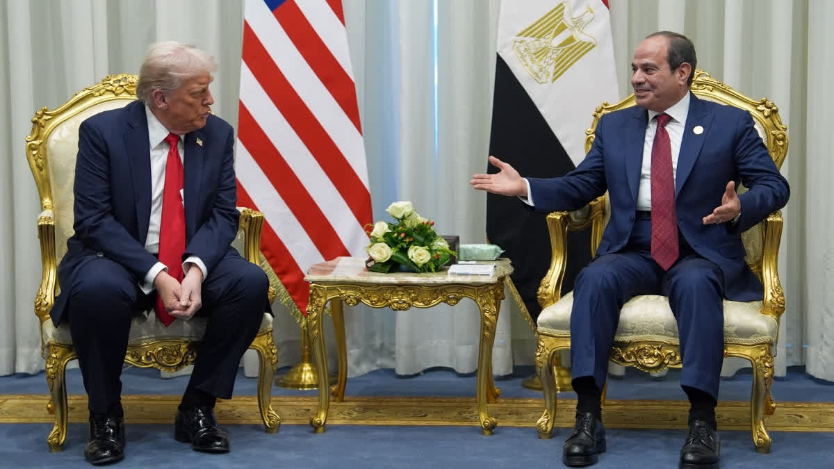 Trump Arrives In Egypt