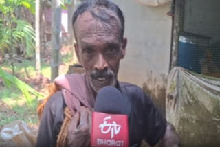 BHASKARAN CLIMBS TOWERING TREES ONE LEG COCONUT ARECANUT CLIMBER POLIO SURVIVOR FROM ALAPPADAMBA 50YO BHASKARAN CLIMBING SINCE 17
