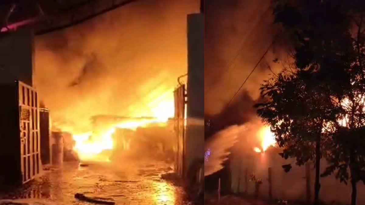 Massive Fire in Kota : केमिकल फैक्ट्री में लगी भीषण आग, लाखों के नुकसान का  अनुमान