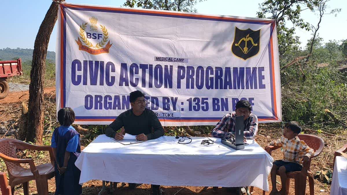 Doctors at the health camp set up in Toke.