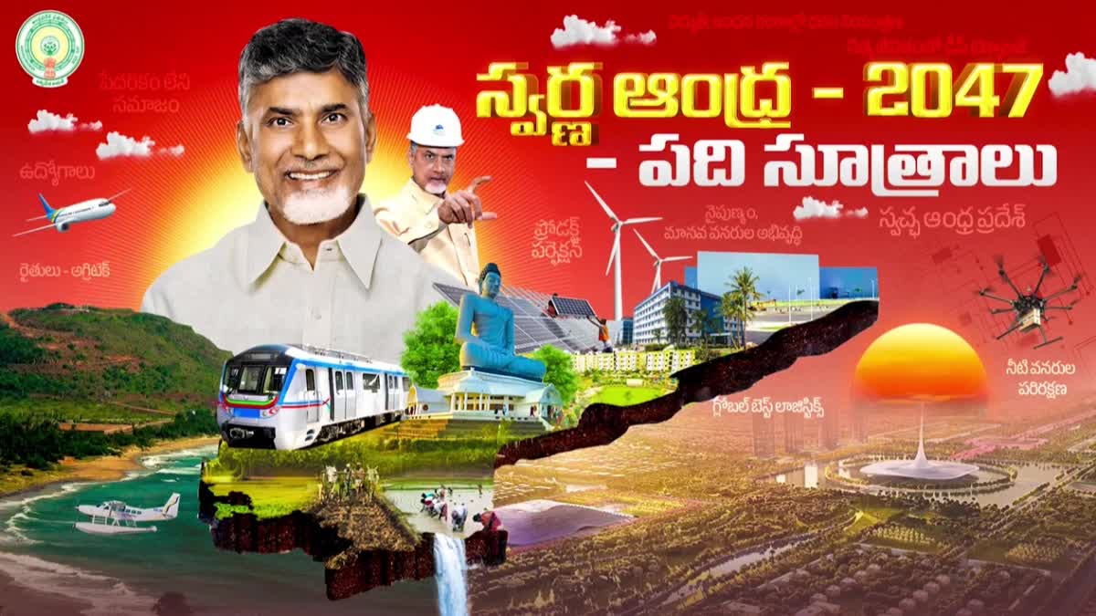 2047 నాటికి ఏపీ నంబర్‌ వన్ - స్వర్ణాంధ్ర విజన్‌ డాక్యుమెంట్ ను ...
