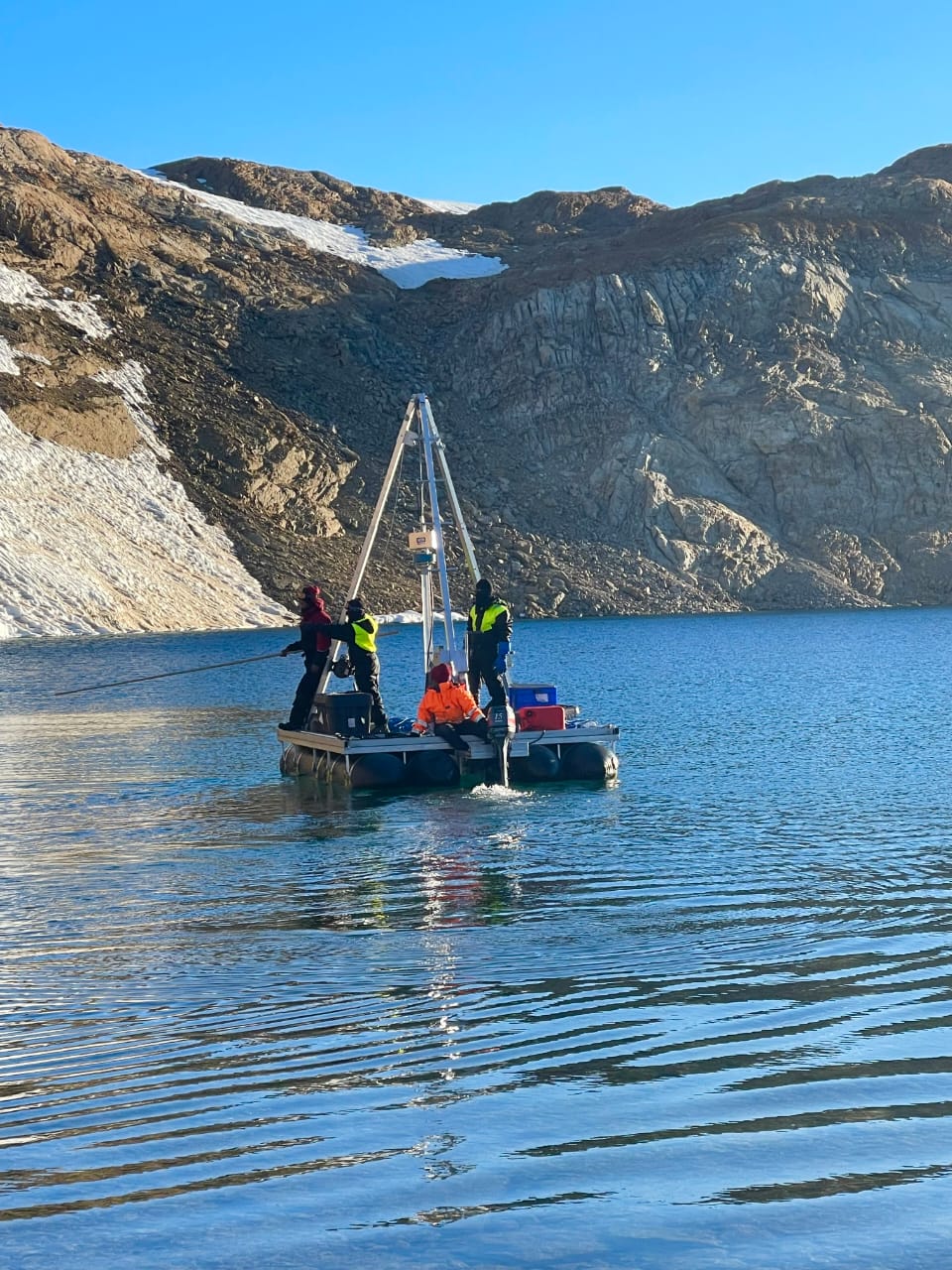 Indian scientists doing research in Antarctica