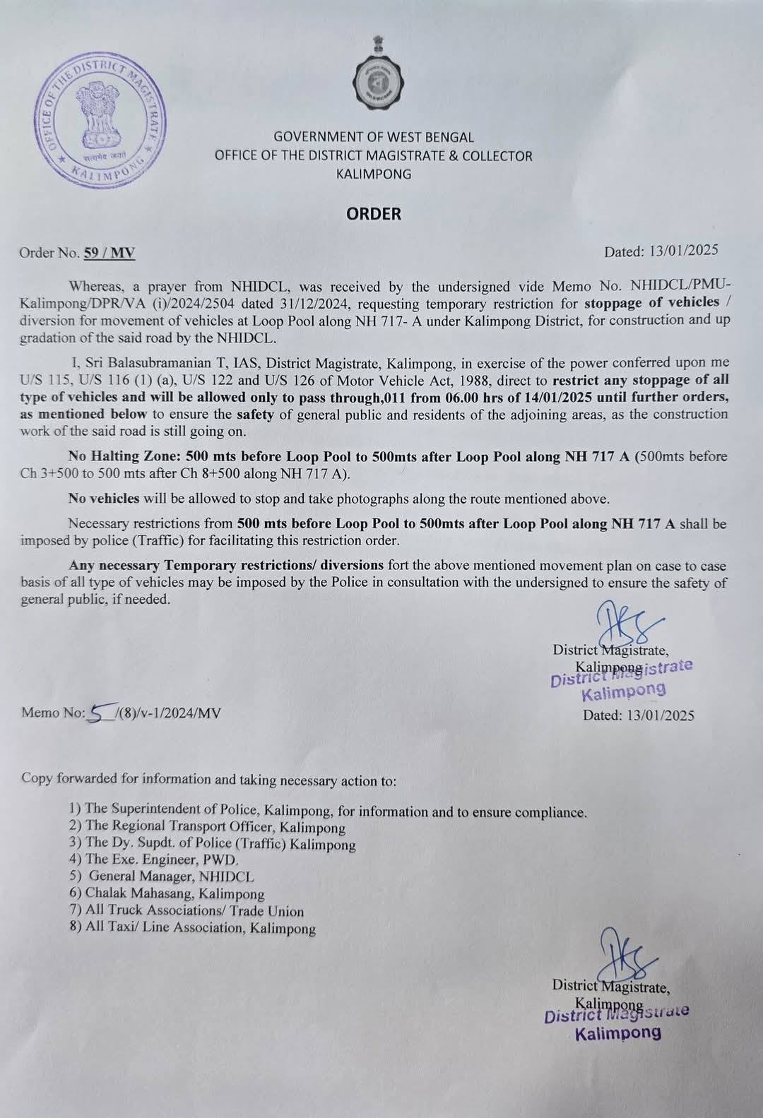 loop pool vehicle restrictions