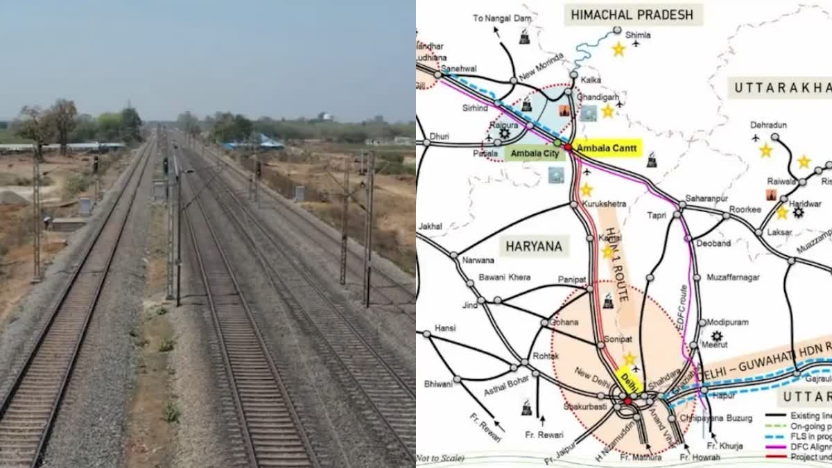 Union Cabinet approves Rs 5983 crore for the 194 km Delhi Ambala third and fourth railway lines in Haryana