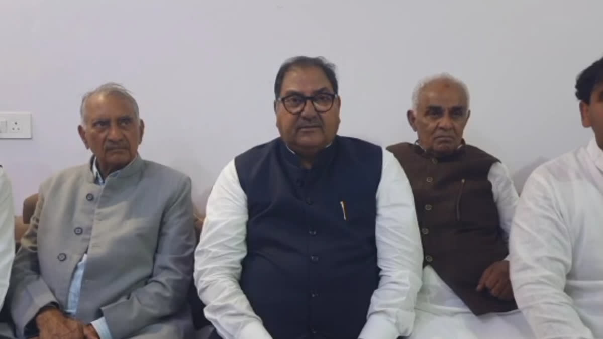 Abhay chautala Attacks Haryana Nayab Singh saini Government on Old Peoples Pension Cut