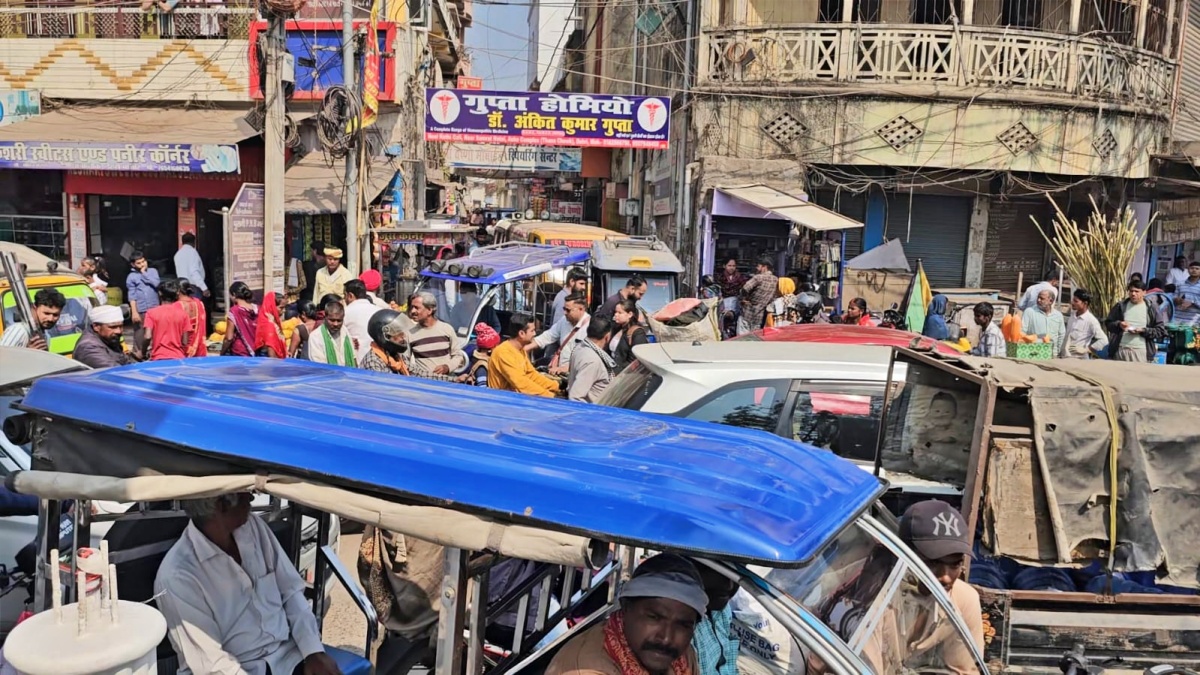 traffic jam In rohtas