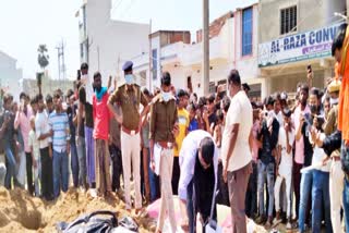 body taken out from grave
