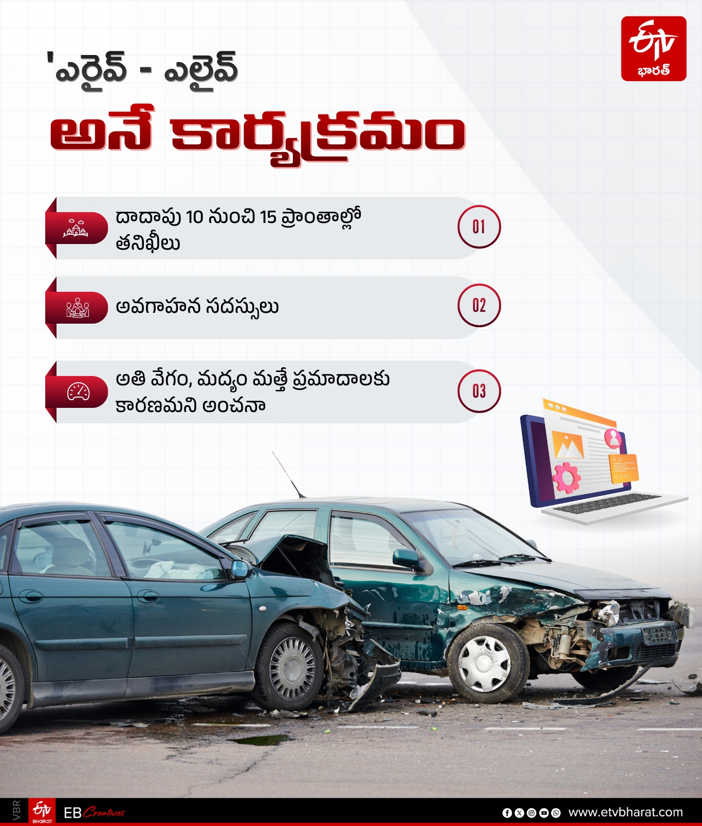 Arive Alive Program Prevent Road Accidents in NTR District