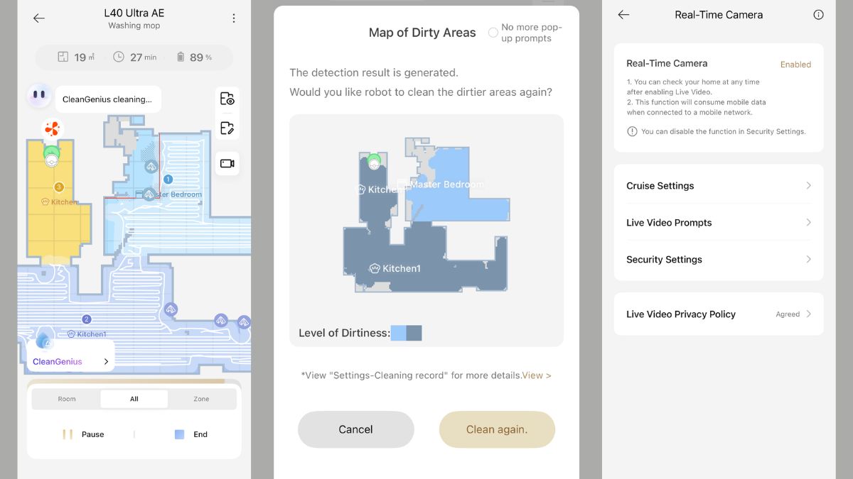 Dreame app interface