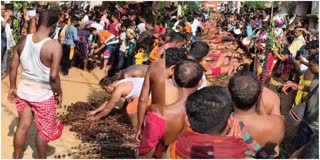 Famous Meru Yatra celebrated at Kamana deva's Pitha Khorda