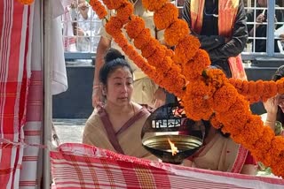 first bohag bihu without zubeen garrima saikia garg offers doi sira jolpan to late singer at zubeen kshetra