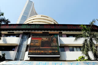 A screen displays the market fluctuation of the commodities at Bombay Stock Exchange(BSE), in Mumbai.